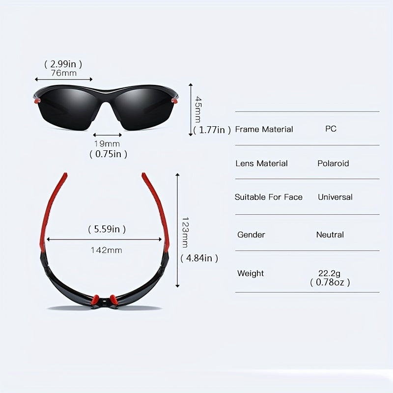 Men's Outdoor Cycling Polarized Sports Sunglasses 100 UV Protection