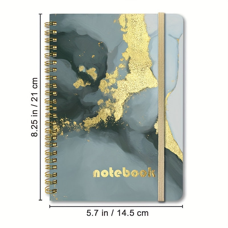 Marble Pattern Spiral Coil Notebook 120 Pages