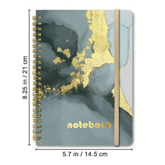 Marble Pattern Spiral Coil Notebook 120 Pages