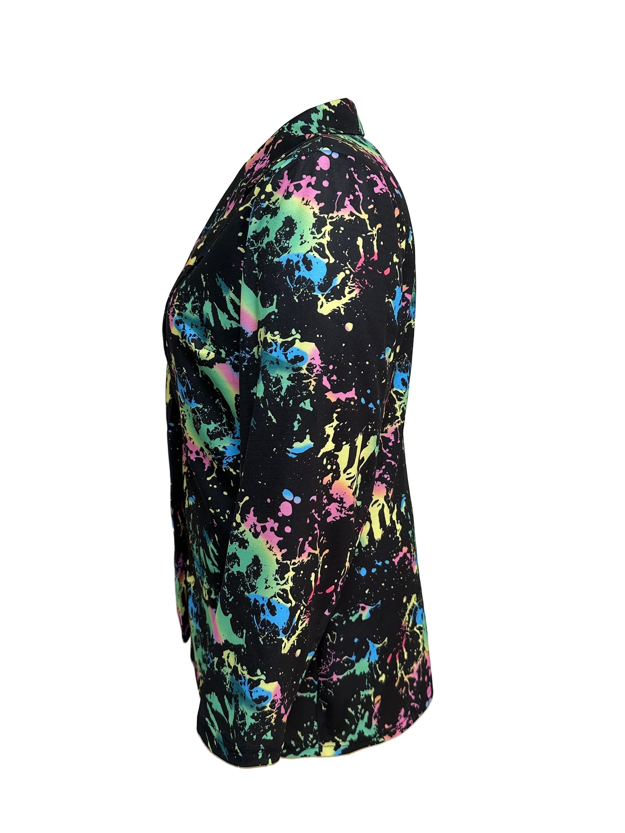  Splash Painting Print Blazer