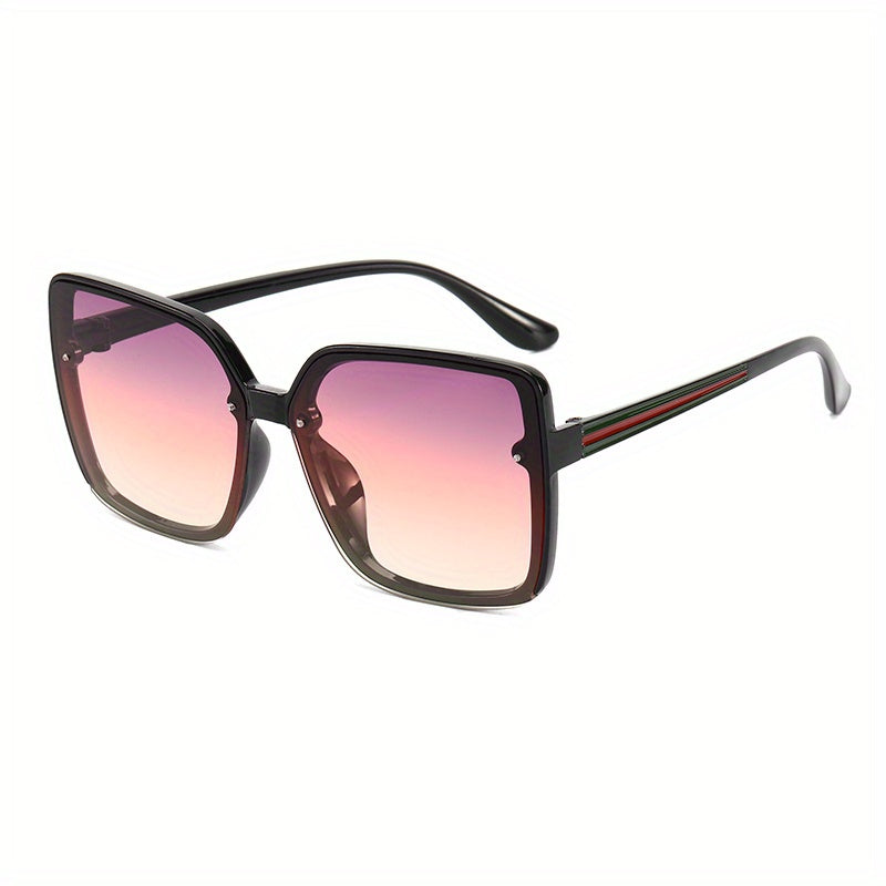 Oversized Square Frame Sunglasses Gradient Lens Glasses UV400