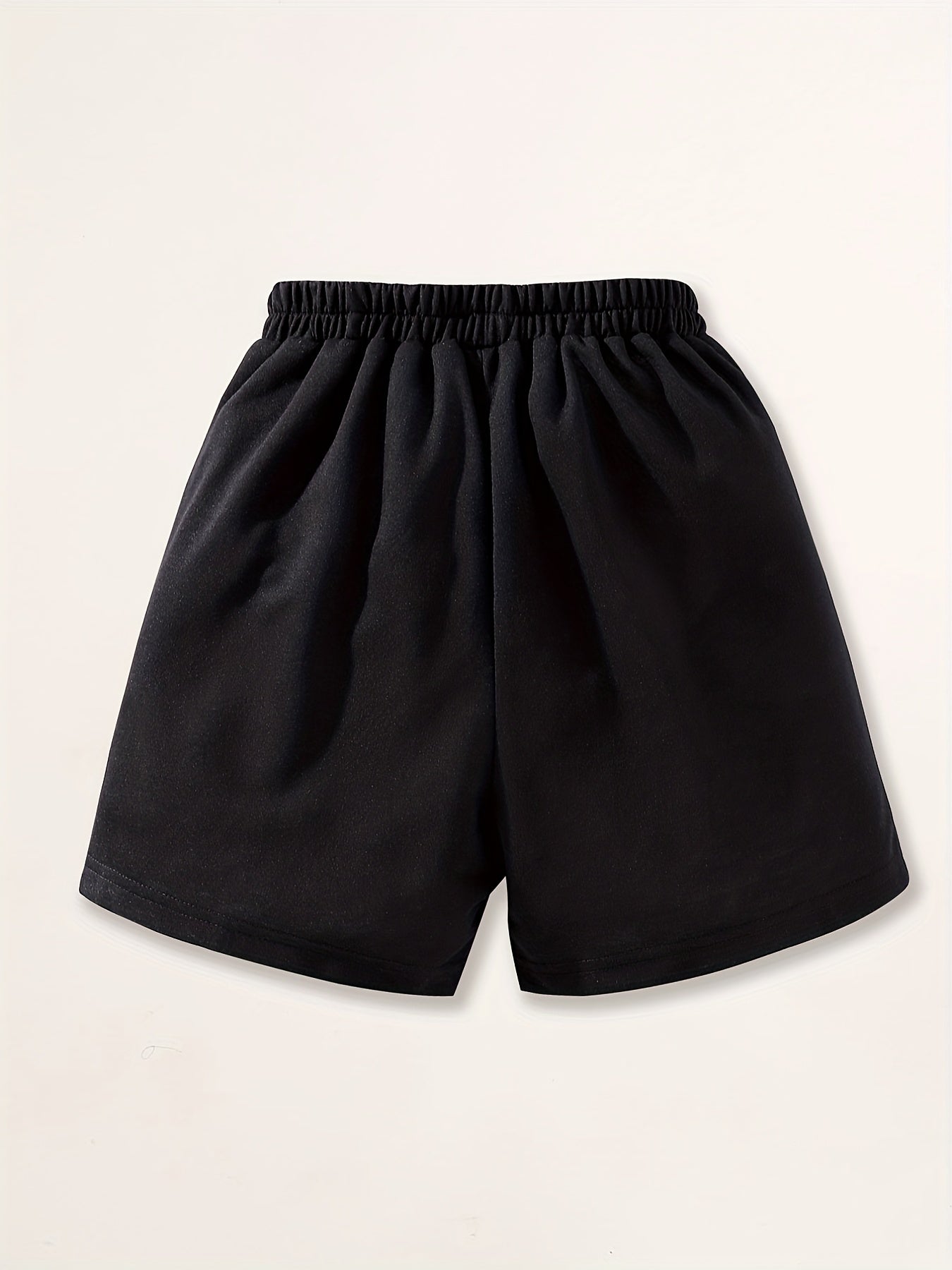 Girls Heart Print Casual Sweat Shorts Elastic Waist Work Out Shorts