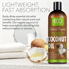 Fractionated Coconut Relaxing Massage Body Hair Moisturizer