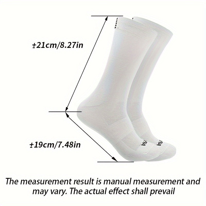 3 Pairs Mid Calf Sports Socks Breathable Sweat Absorbing