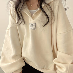 Solid Active Hooded Sweatshirts Fleece Lined Hoodie Women's Clothing