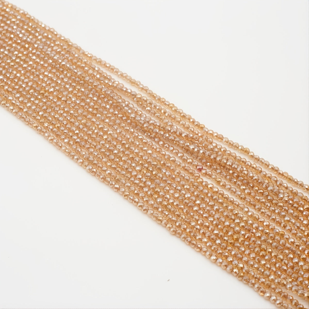Orange Spinel Faceted Small Beads Beading Length 15''