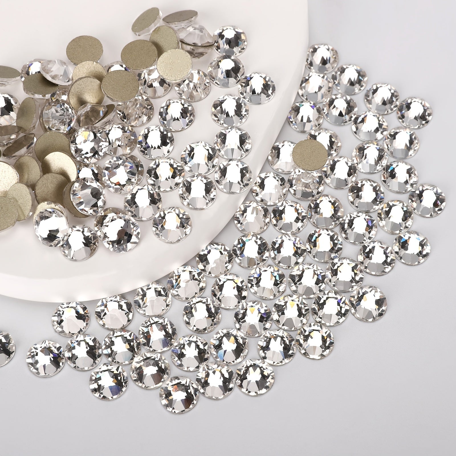 1440pcs Clear Flatback Rhinestones for Crafts Nail Decorations Gems