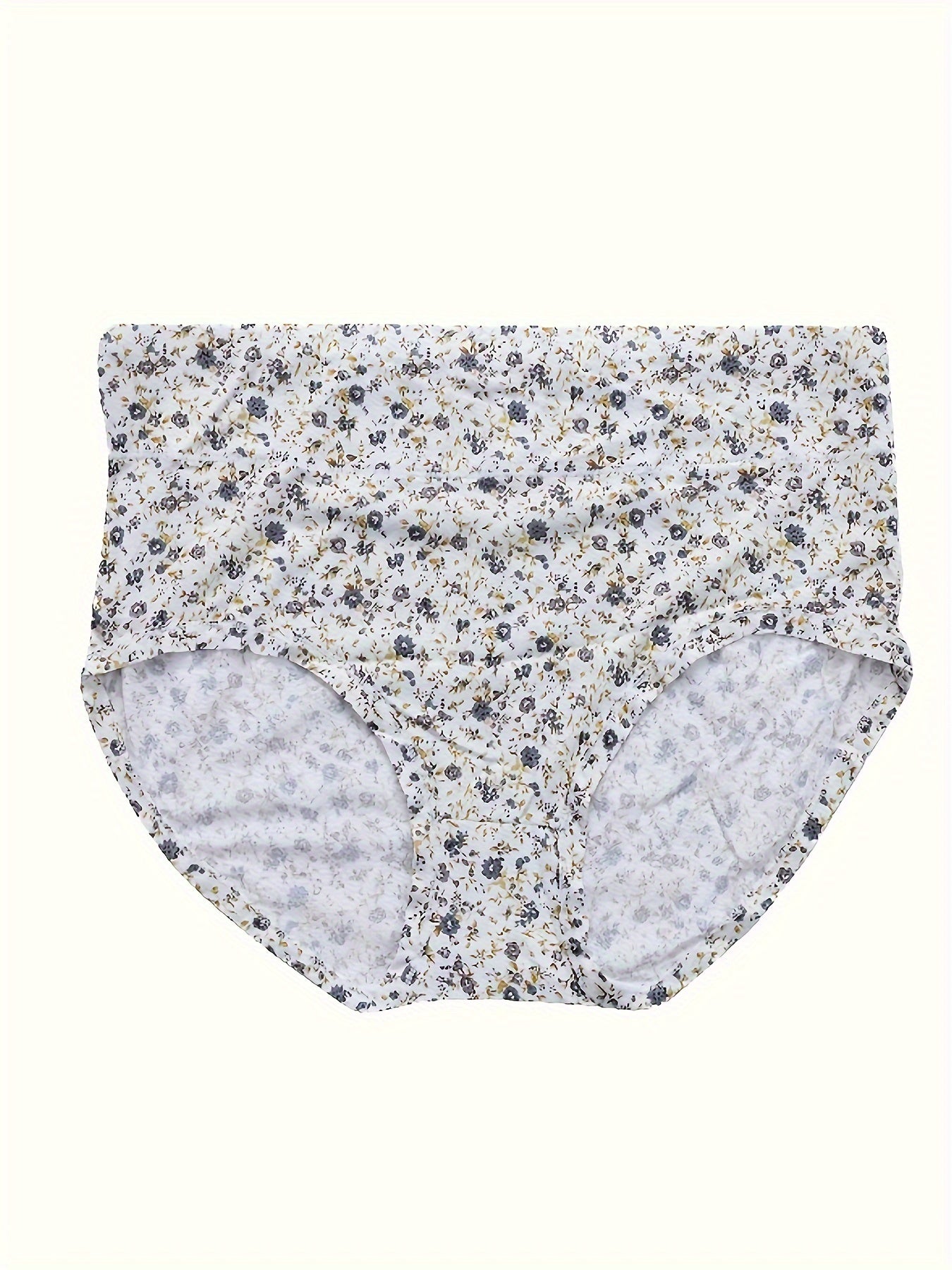 4 Pack Women's Plus Size Panties Set High Rise Soft Full Briefs