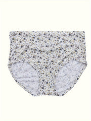 4 Pack Women's Plus Size Panties Set High Rise Soft Full Briefs