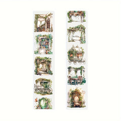 Castle Series Retro Flower Room Elf Girl PET Tape