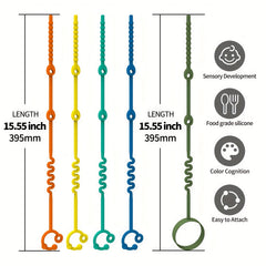 Toy Safety Straps Pacifier Holder Clip Self Adjusting Baby Toddler Bottle Straps