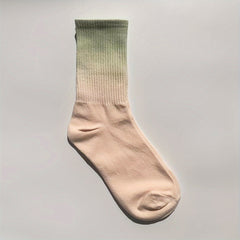 Gradient Ribbed Socks Soft Mid Tube Women's Stockings & Hosiery