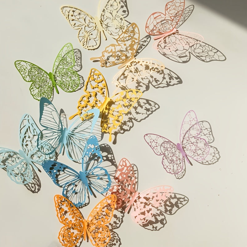 36pcs Butterfly Paper Decorations for Scrapbooking DIY Journal Card Making