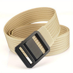 Men's Metal Buckle Nylon Braided Belt Casual Youth Belt
