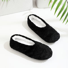 Men's Plush Cozy Bedroom Slippers Anti-Skid Indoor Shoes