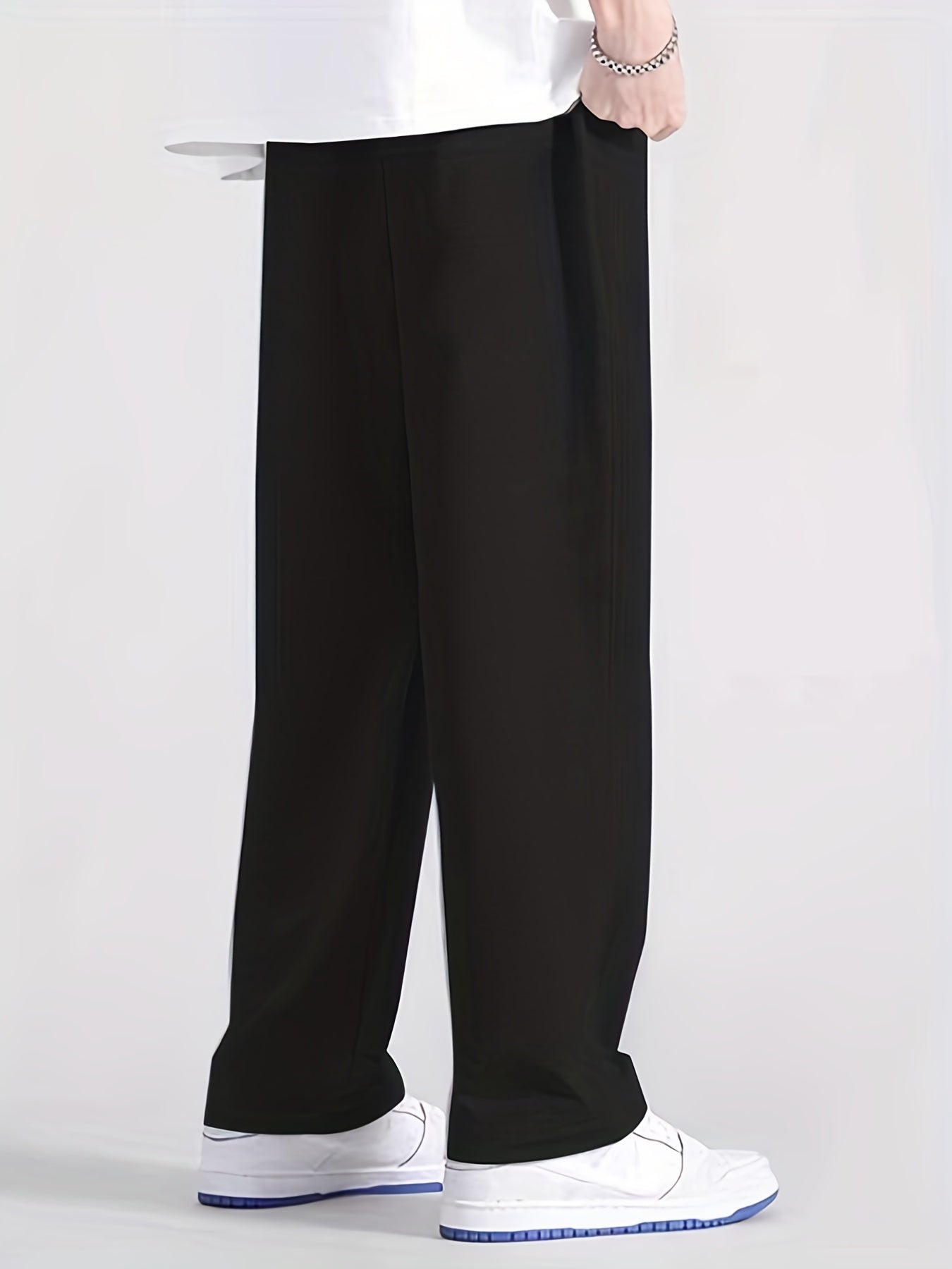 Letter Print Mopping Pants Men s Casual Stretch Waist Joggers