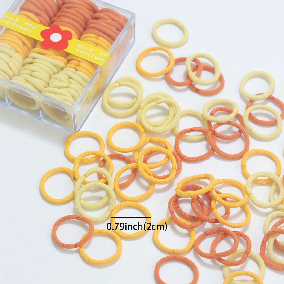 90pcs Candy Hair Tie Elastic Hair Rope Ponytail Holder Hair Accessories
