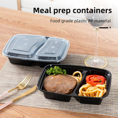 Set of 7 Grid Food Storage Containers 32oz Leakproof BPA-Free