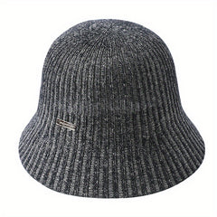 Frayed Brim Denim Bucket Hat Solid Women Sunscreen Cloche Hat