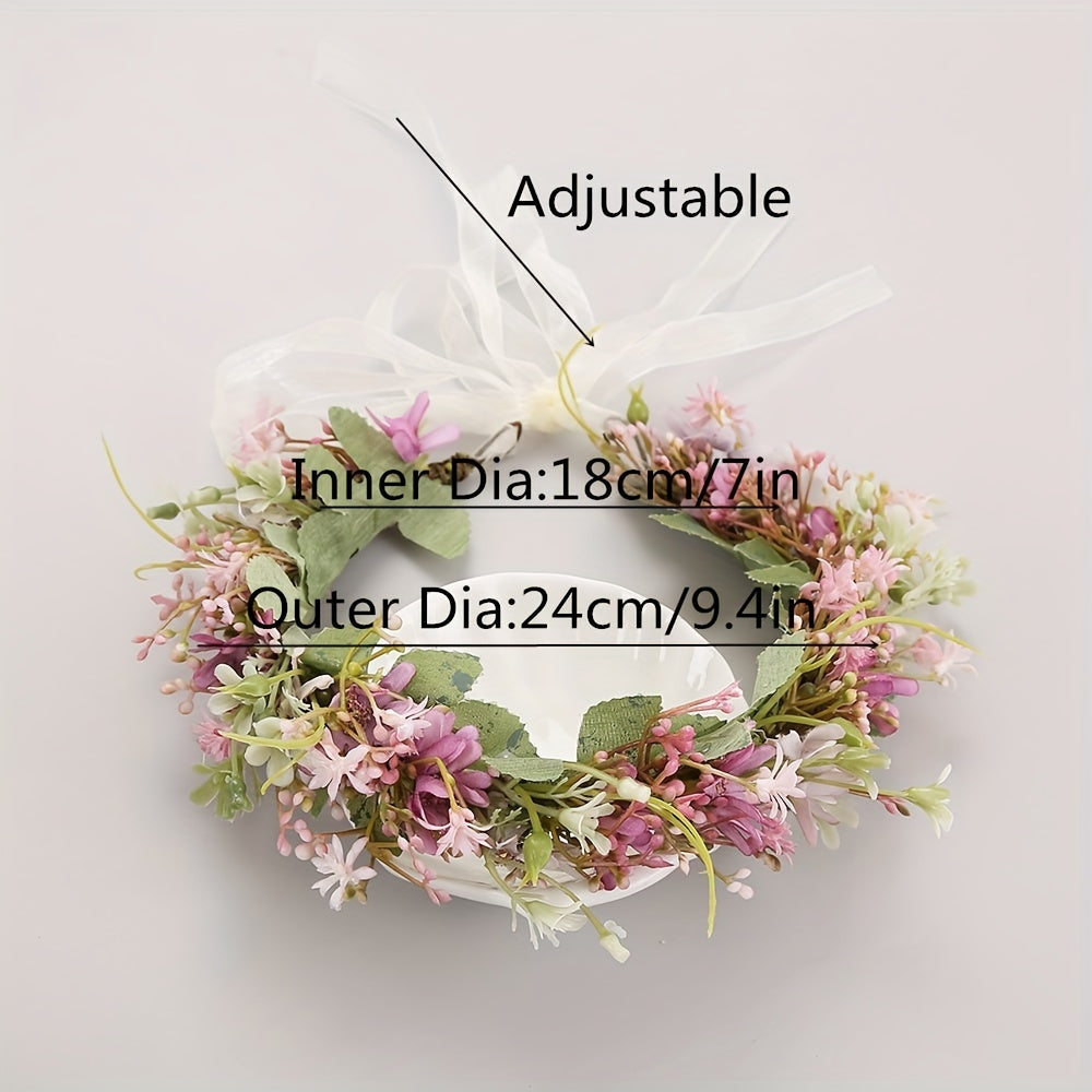 Rose Wreath Headband Simulation Flower Hair Band