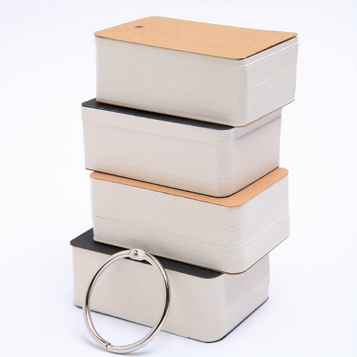 100 Blank Paper Flashcards for Traveling Diary