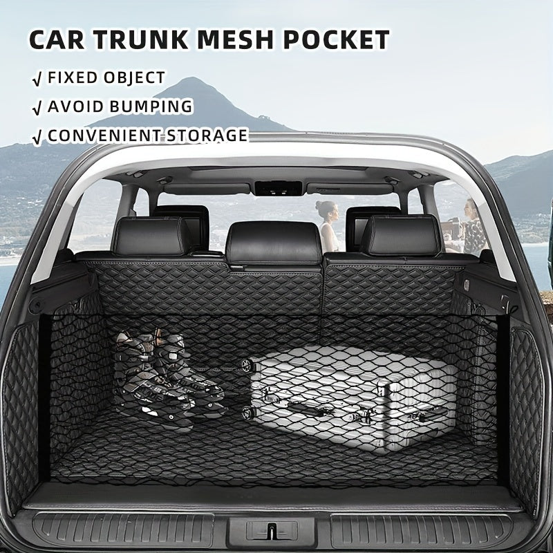Car Sundries Storage Mesh Bag Double Single Layer Organizer