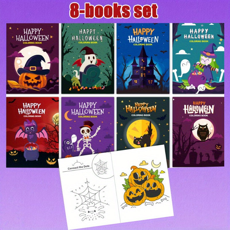 Halloween Coloring Book for Kids Spooky Castle & Pumpkin