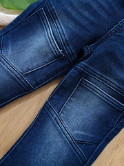 Boys Stretch Denim Long Pants Spring Autumn Outdoor