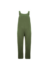 Solid Camisole Long Jumpsuit Sleeveless Side Pockets Women's Clothing