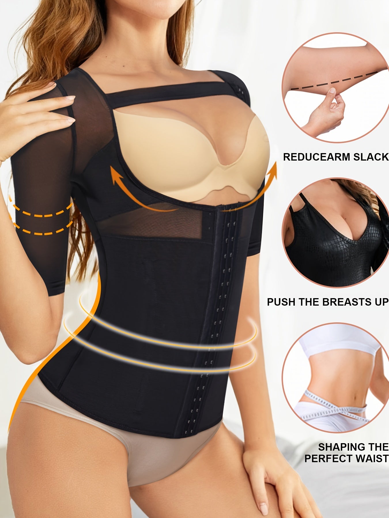 Front Buckle Shaping Tops Tummy Control Slimmer Top