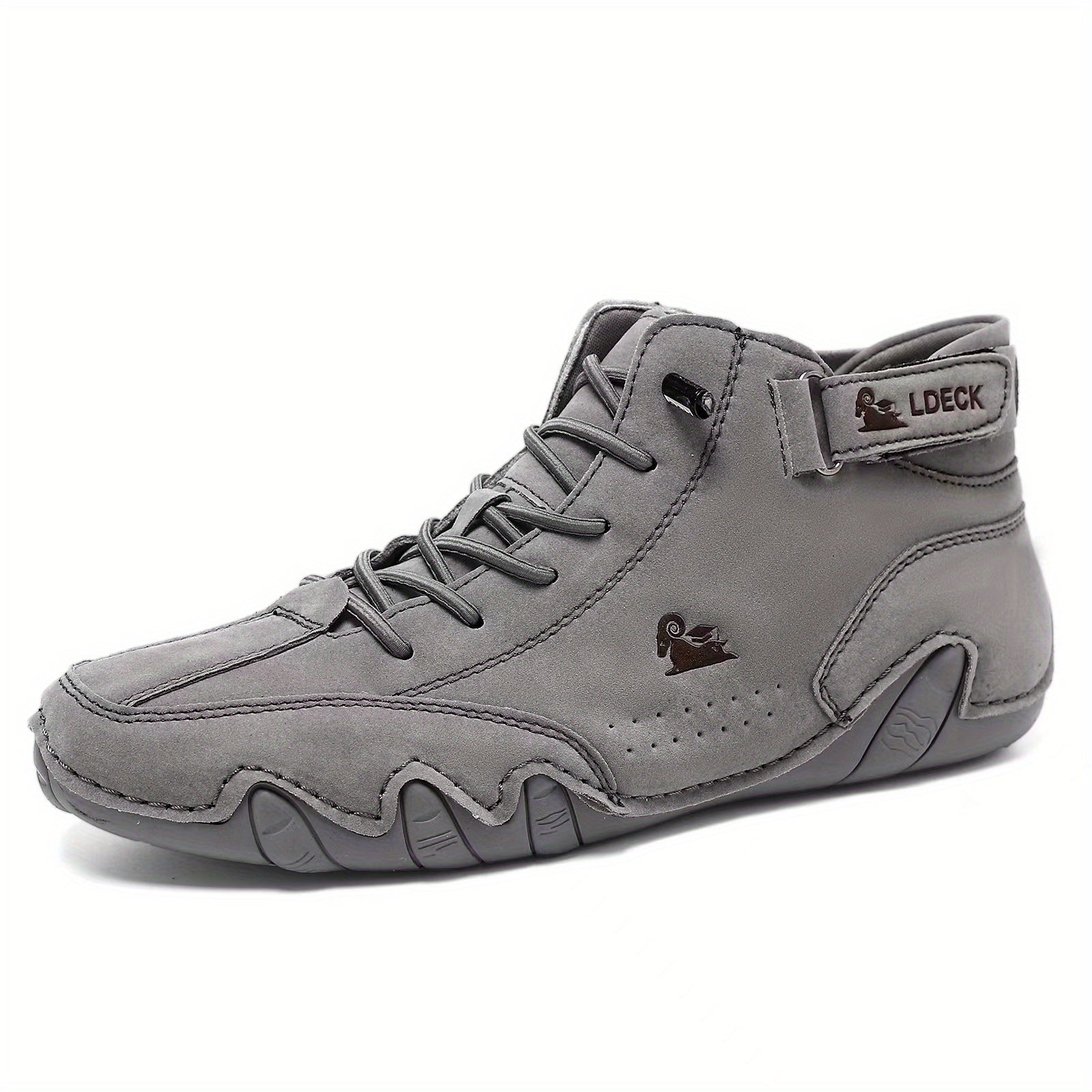 Men's Non Slip Breathable Casual Sneakers Hook And Loop Fastener Boots