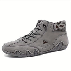 Men's Non Slip Breathable Casual Sneakers Hook And Loop Fastener Boots