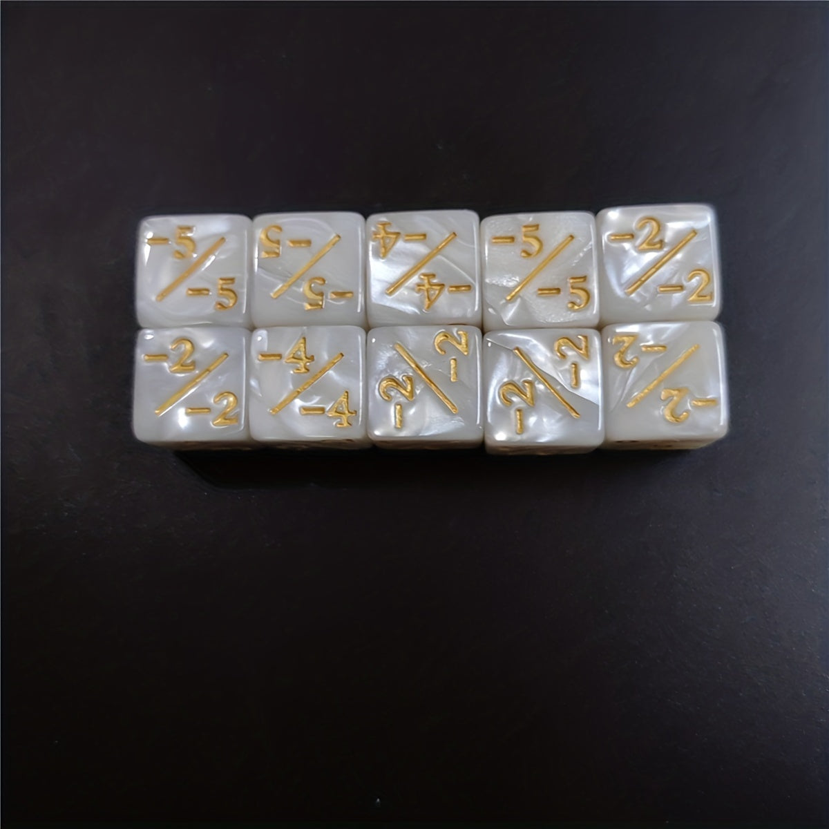 10-Piece Set 1 Dual Energy Dice for Math Lessons & Table Games