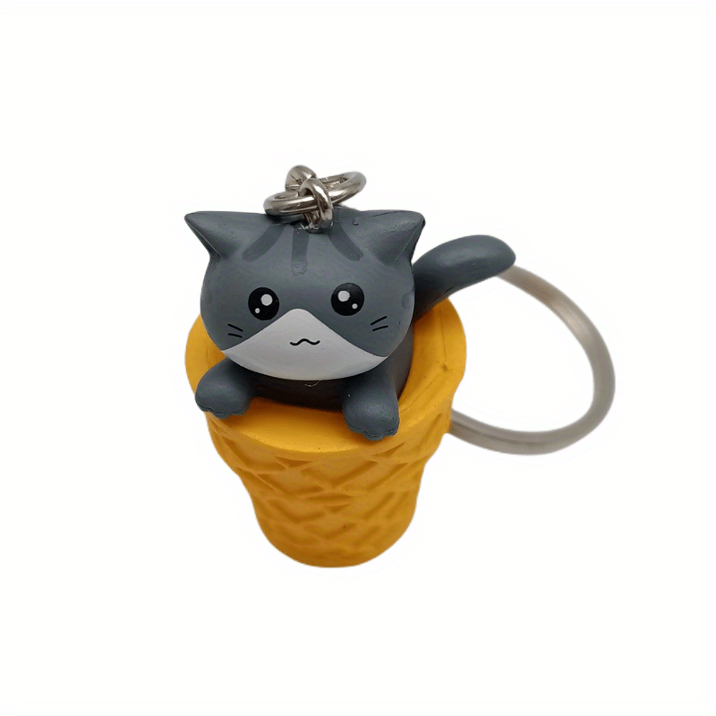 Cartoon Cat Keychain Kitten Key Chain Bag Pendant Women Accessories