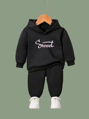 OERYUI Girls Boys SWEET Print Hoodies Pants Set For Spring Fall