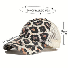 High Ponytail Baseball Cap Grid Criss Cross Ponytail Hat