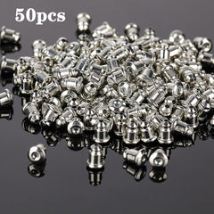 50pcs Casual Earring Back Plugs Round Ear Studs Jewelry Accessories DIY