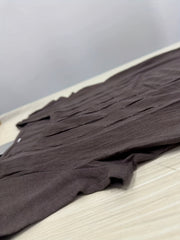 Vintage Ruched Dress Crew Neck Short Sleeve