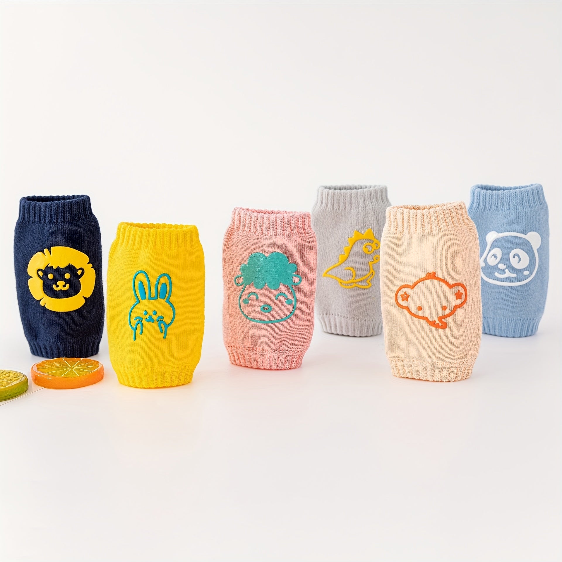 Kids Cartoon Knee Pads Baby Socks Crawling Walking Tools Anti-slip Breathable