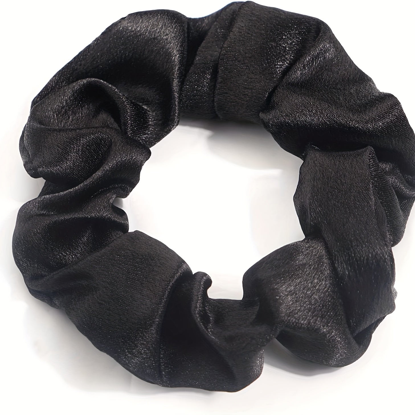 6pcs Large Satin Scrunchie Hair Tie Solid Silk Hair Rope Female Hair Accessories