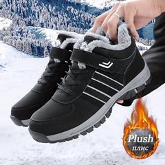Plush Lined Thermal Snow Shoes Non Slip Fall Winter Warm Outdoor Boots