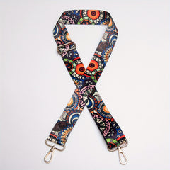 Colorful Flower Pattern Shoulder Strap for Purses