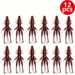 Soft Shrimp Bait T Tail Floating Water Soft Lure Bait 2 7g