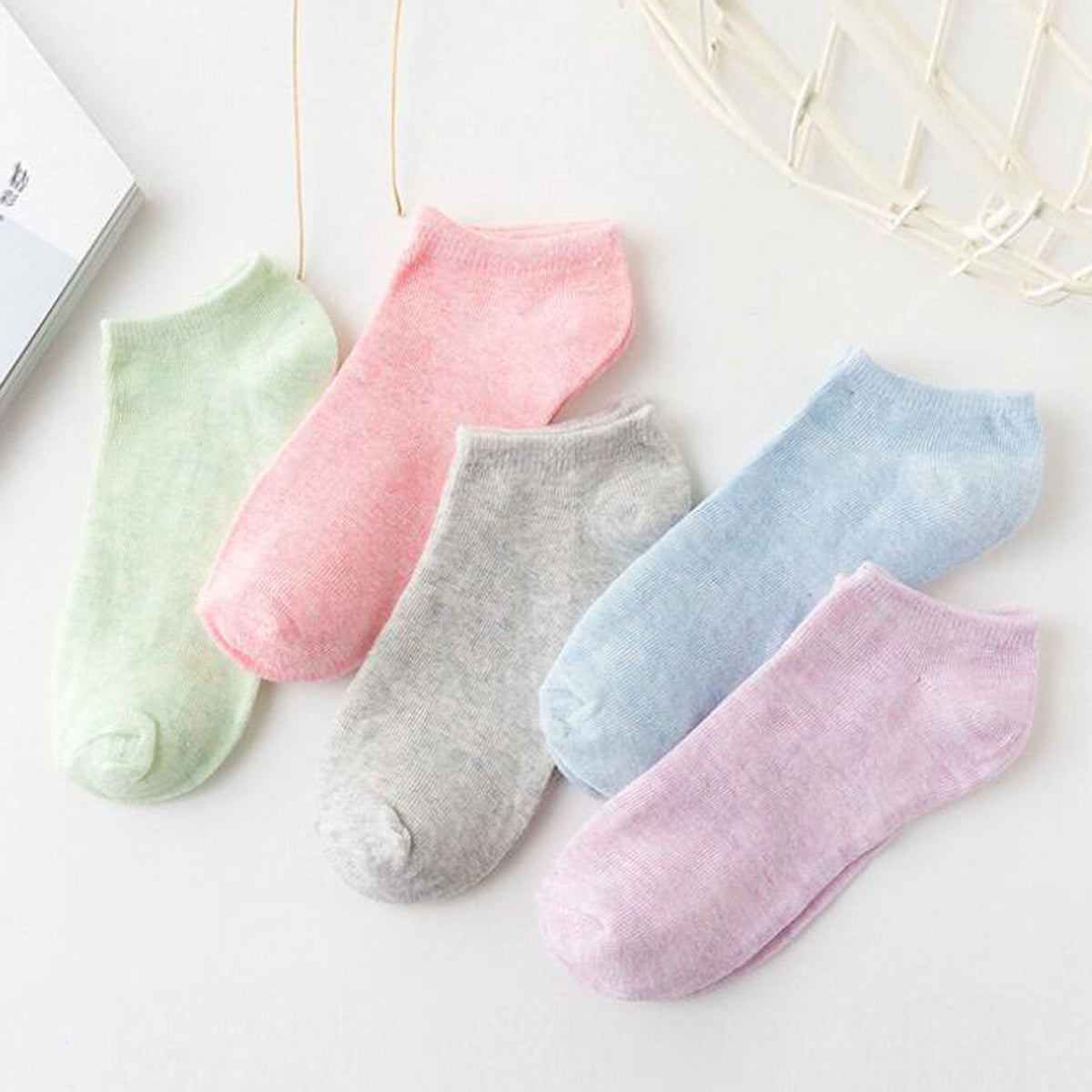 10 Pairs Women's Cotton No Show Socks
