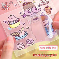 100pcs Random Cartoon Sticker for DIY Journal Diary Decoration