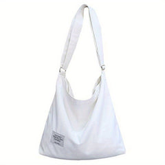 Durable Canvas Shoulder Bag Large Capacity Crossbody Hobo Bag