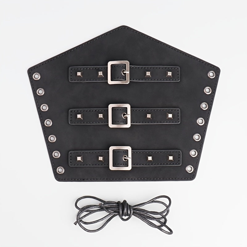 Leather Armguard Medieval Buckle Arm Protector Cosplay Props
