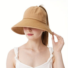 Wide Brim Visor Bucket Hat Sunscreen Lightweight Sun Hats