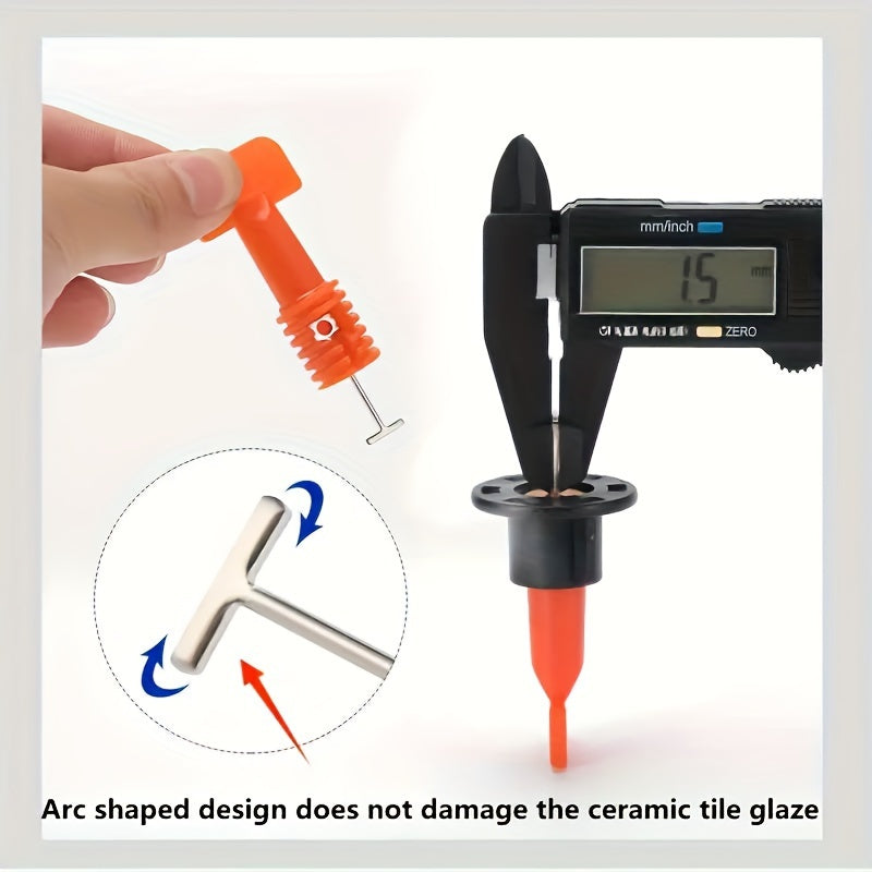 Ceramic Tile Leveling System Kit with Plastic Wrench