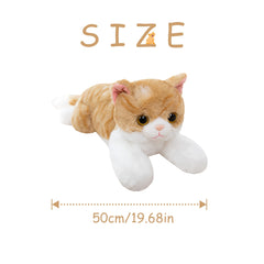 Realistic Plush Cat Stuffed Animal Soft Mixed Colors for Kids